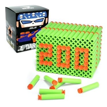 EKIND 200 Pcs Suction Darts Refill Pack Foam Bullet Compatible for NERF N-Strike Series Blaster (Green)
