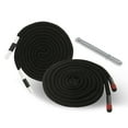 thumbnail image 1 of EKIND 2PCS 51 Inch Long Universal Drawstring Cords Replacement with 1PC Easy Threaders, Suitable for Sweatpants,Shorts,Hoodie String, Simple and Durable(Black Cord, Cylindrical soft head ), 1 of 7