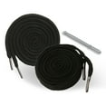 thumbnail image 1 of EKIND 2PCS 51 Inch Long Universal Drawstring Cords Replacement with 1PC Easy Threaders, Suitable for Sweatpants,Shorts,Hoodie String, Simple and Durable(Black Flat & Round Cord, Round Metal Head ), 1 of 7