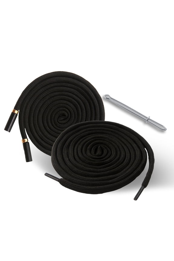 2PCS 51 Inch Long Universal Drawstring Cords Replacement with 1PC Easy Threaders, Suitable for Sweatpants,Shorts,Hoodie String, Simple and Durable（Cylindrical）