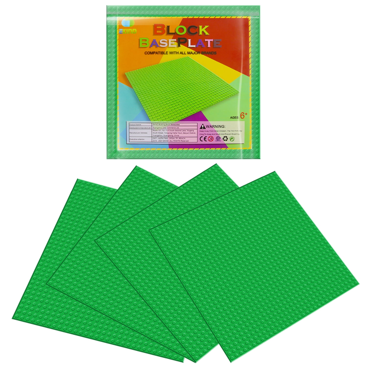 Lekebaby Classic 10x10 Lego Baseplate Lego Classic Lekebaby 6-Pack