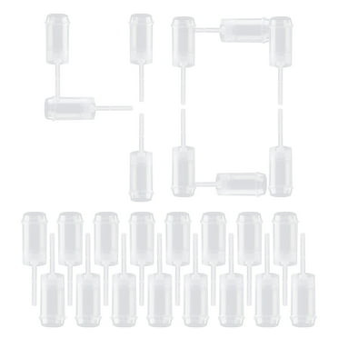 EKIND Round Shape Clear Push-Up Cake Pop Shooter Plastic Containers with Lids, Base & Sticks, Pack of 40