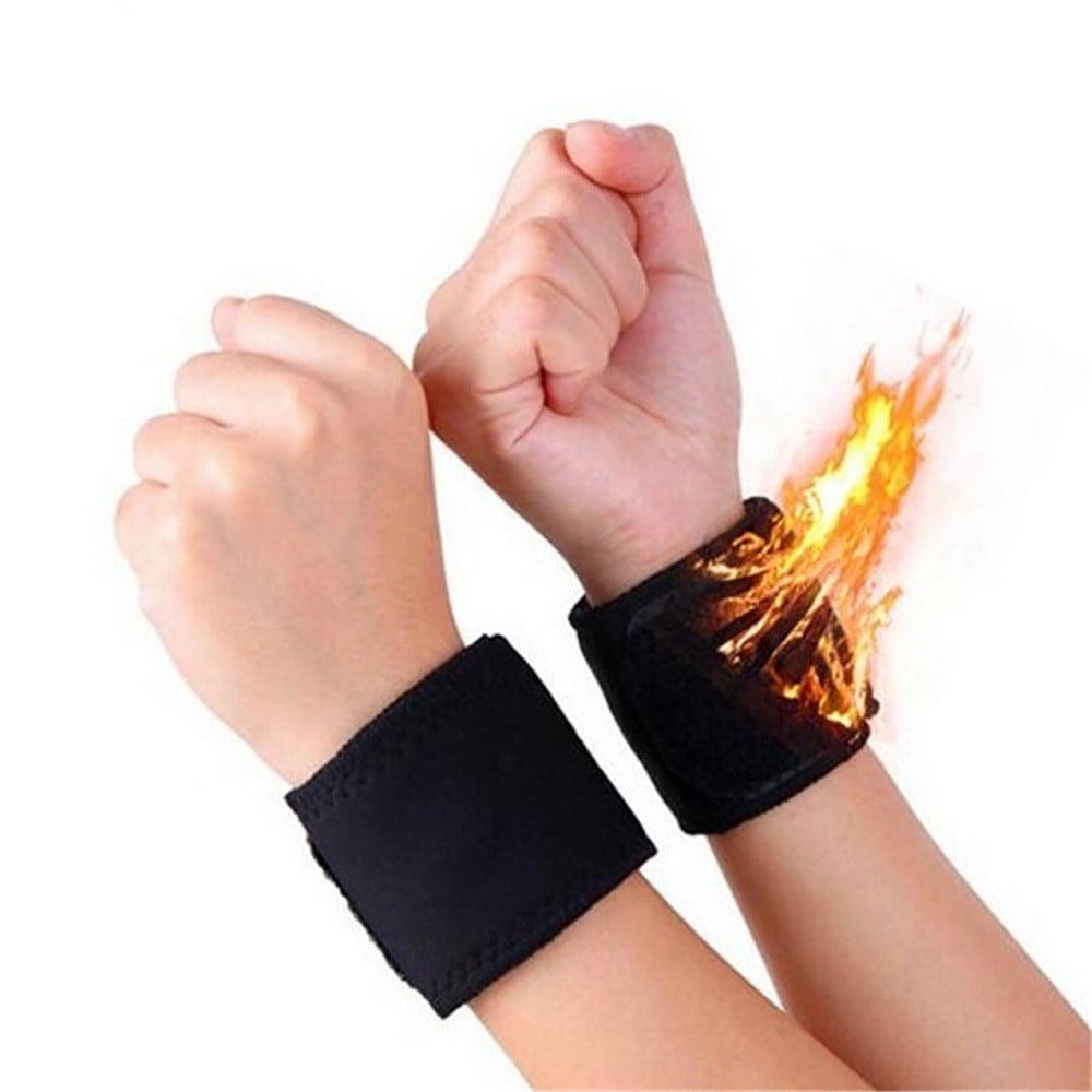 EKKIMIMI 1 Pair SelfHeating Therapy Wrist Brace Sports Protection Belt
