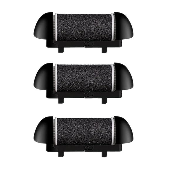 EKKIMIMI Extra Coarse 3 Rollers For Electric Feet Remover Replacement Rollers Heads Foot Care Pedicure Tools 3 Pack 1 Extra Coarse 1 Regular Coarse 1 Gentle Coarse Soothing Socks