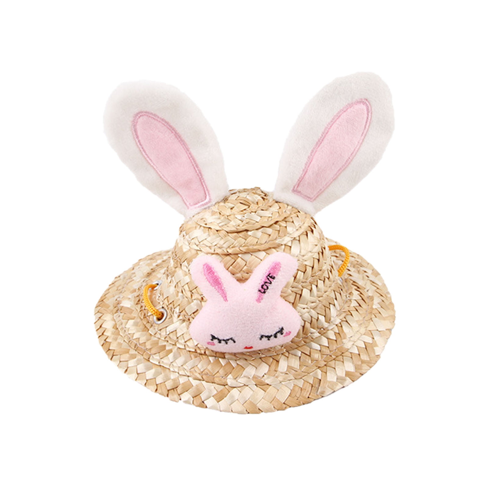 EKKIMIMI Outdoor Sun Hood For Dogs Cat 2025 New Dog Cat Hat Woven Straw