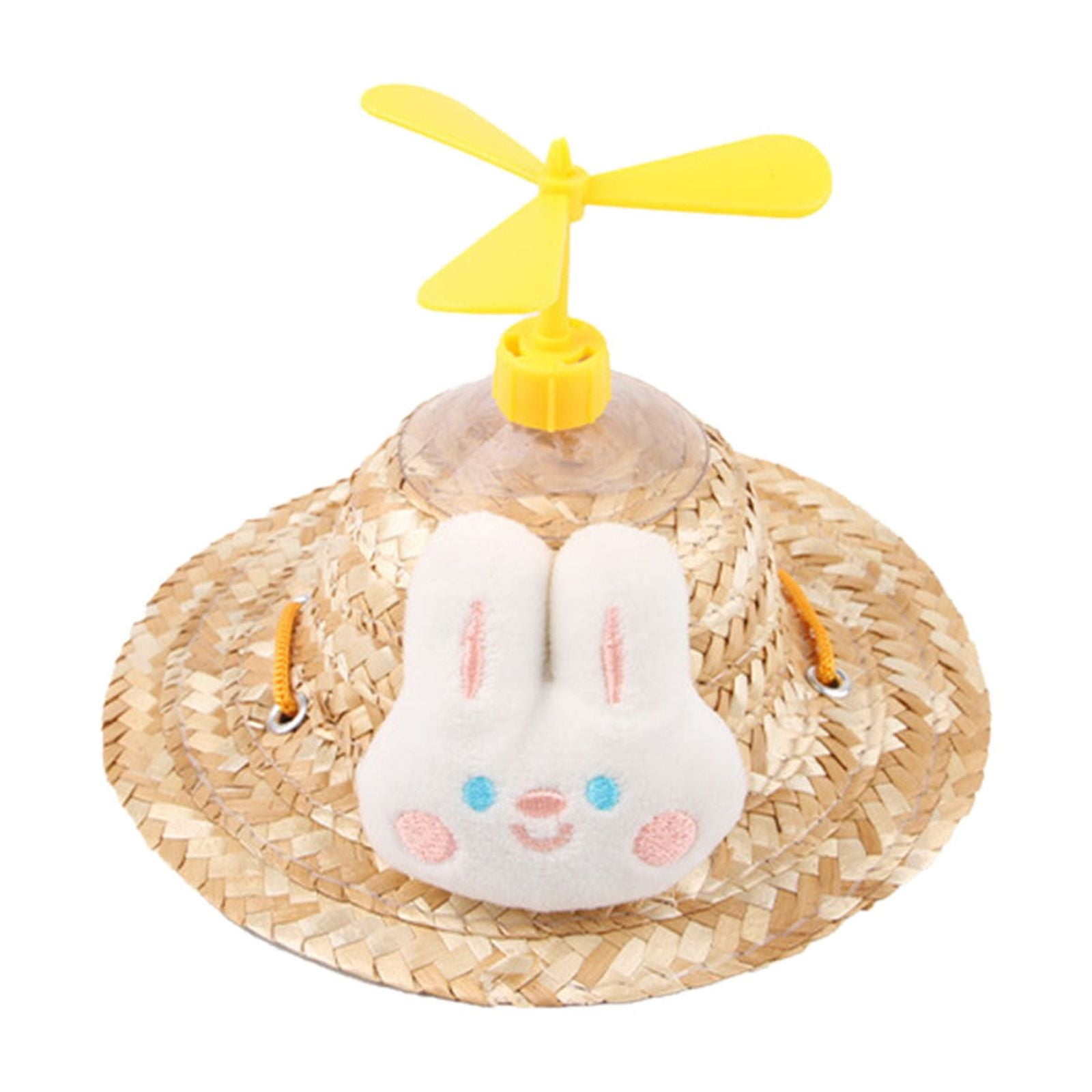 EKKIMIMI Outdoor Sun Hood For Dogs Cat 2025 New Dog Cat Hat Woven Straw