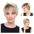thumbnail image 1 of EKKIMIMI Short Wigs For Women Glueless Wig With Bangs For Women Glueless Wigs Synthetic Wigs Short White Wig Party Wigs, 1 of 8