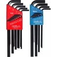 thumbnail image 1 of Hex L-Key Allen Wrench Combo Set 22pc Long Inch/MM Adjustable Screwdriver Tools for Mechanics DIY Repair, 1 of 5