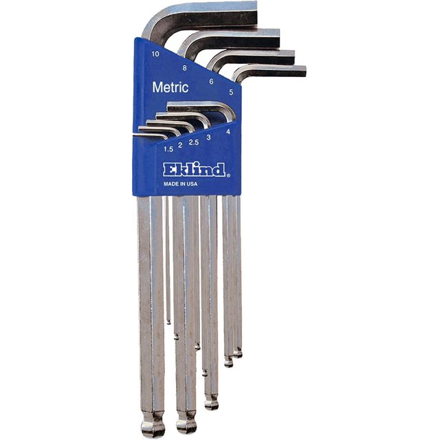 EKLIND 13709 BrightBallHexL Key allen wrench 9pc set Metric MM