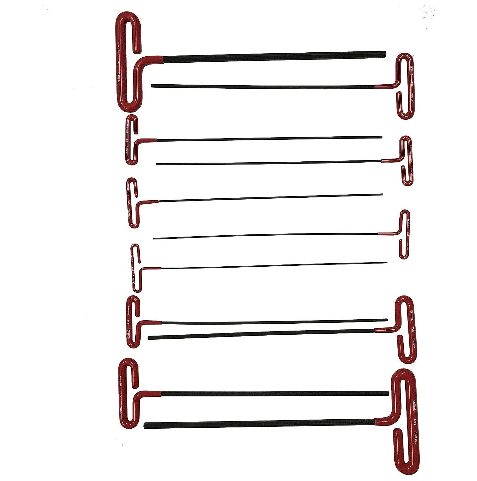 EKLIND 53211 Cushion Grip Hex TKey allen wrench 11pc set SAE Inch Sizes 5/643/8 12in series
