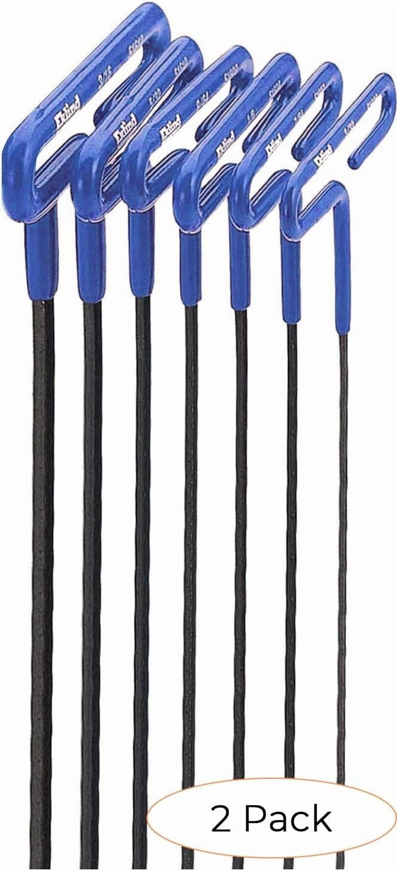 EKLIND 55166 Cushion Grip Hex T-Key allen wrench - 6pc set Metric MM sizes 2-6 6In shaft Pack 2
