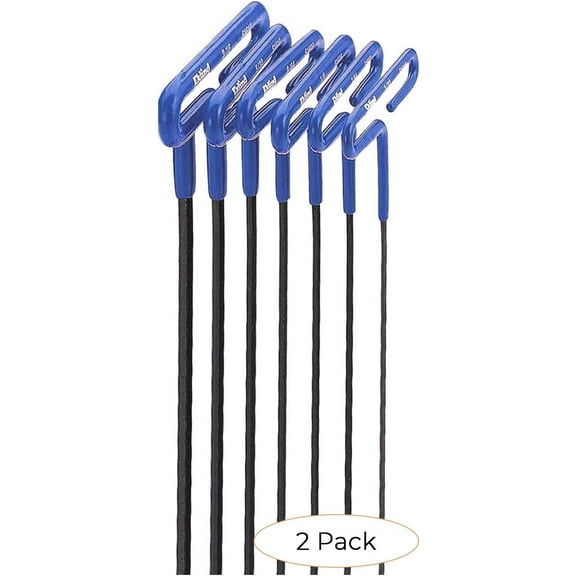 EKLIND 55166 Cushion Grip Hex T-Key allen wrench - 6pc set Metric MM sizes 2-6 6In shaft Pack 2