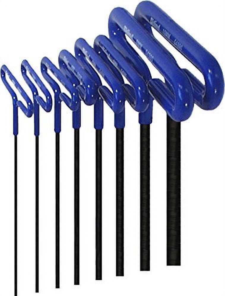 EKLIND 55168 Cushion Grip Hex T-Key allen wrench - 8pc set Metric MM sizes 2-10 (6In shaft)$$Tools & Hardware Other