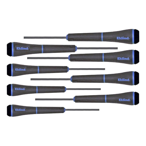 EKLIND 92400 PSD Hex (allen) Precision Screwdriver - 8pc set Metric MM sizes 0.7-4