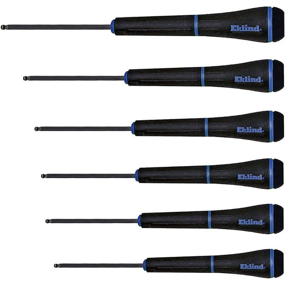 EKLIND 92600 PSD Ball-Hex allen Precision Screwdriver - 6pc set Metric MM sizes 1.3-4
