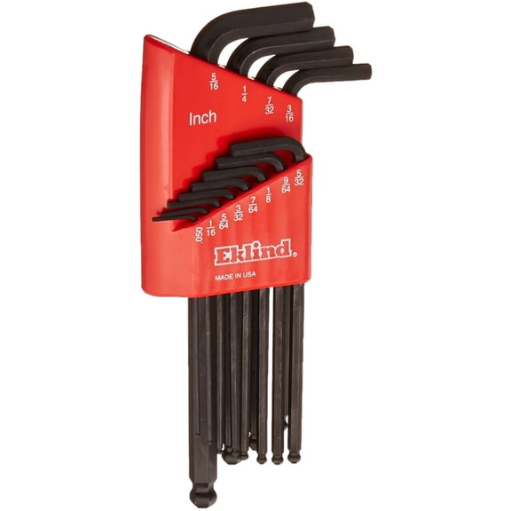 EKLIND Ball End Hex Key Set,12 Pieces 13212