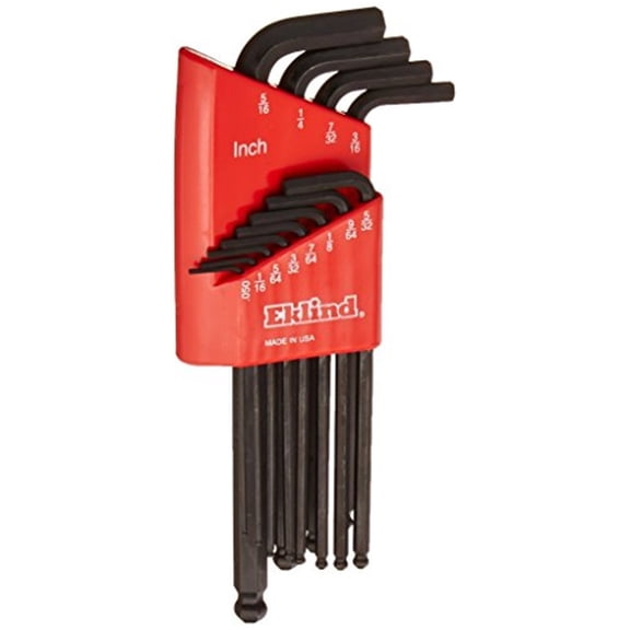 EKLIND Ball End Hex Key Set,12 Pieces 13212