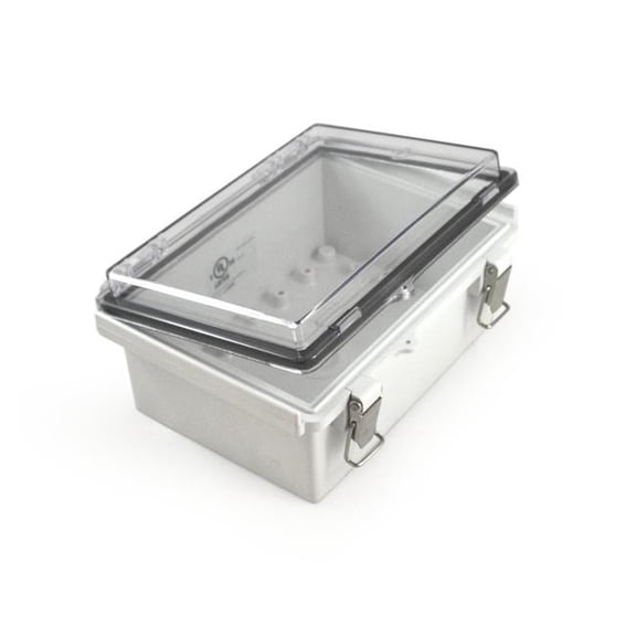 EKM Metering ULEnclosure13180871 Watertight Enclosure with Hinged and Latching Lid - UL Listed - 5.32 x 7.28 x 3.35'
