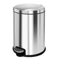 thumbnail image 1 of EKO Essentials Serene 1.3 Gallon Stainless Steel Step Trash Can 5L Wastebasket, 1 of 6