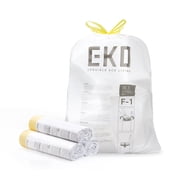 EKO Extra Strong 8 Gallon Trash Bags, 60 Count, EKO Code F1 Drawstring Garbage Bags