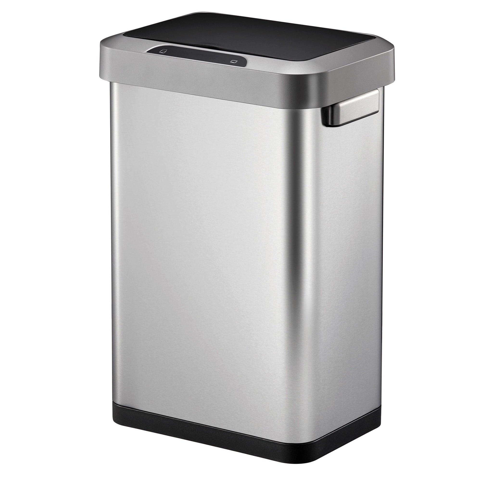 EKO Horizon 11.9 Gallon Brushed Stainless Steel Motion Sensor Trash Can