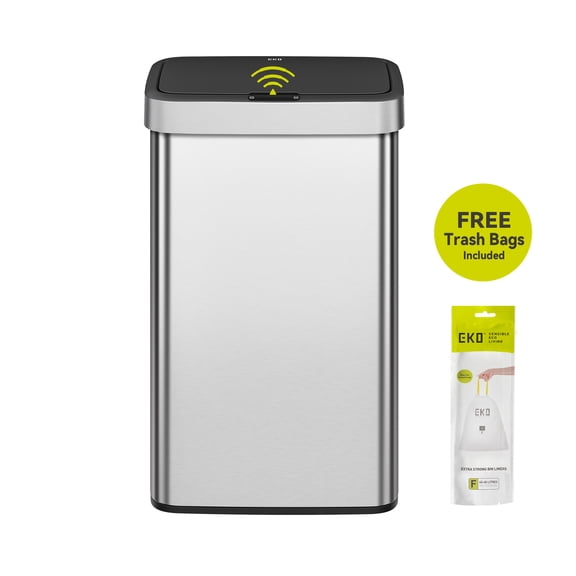 EKO Horizon 50L Sensor Bin Matte Stainless Steel