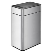 EKO Phantom 50L Dual Lid Sensor Kitchen Trash Bin Brushed Stainless Steel