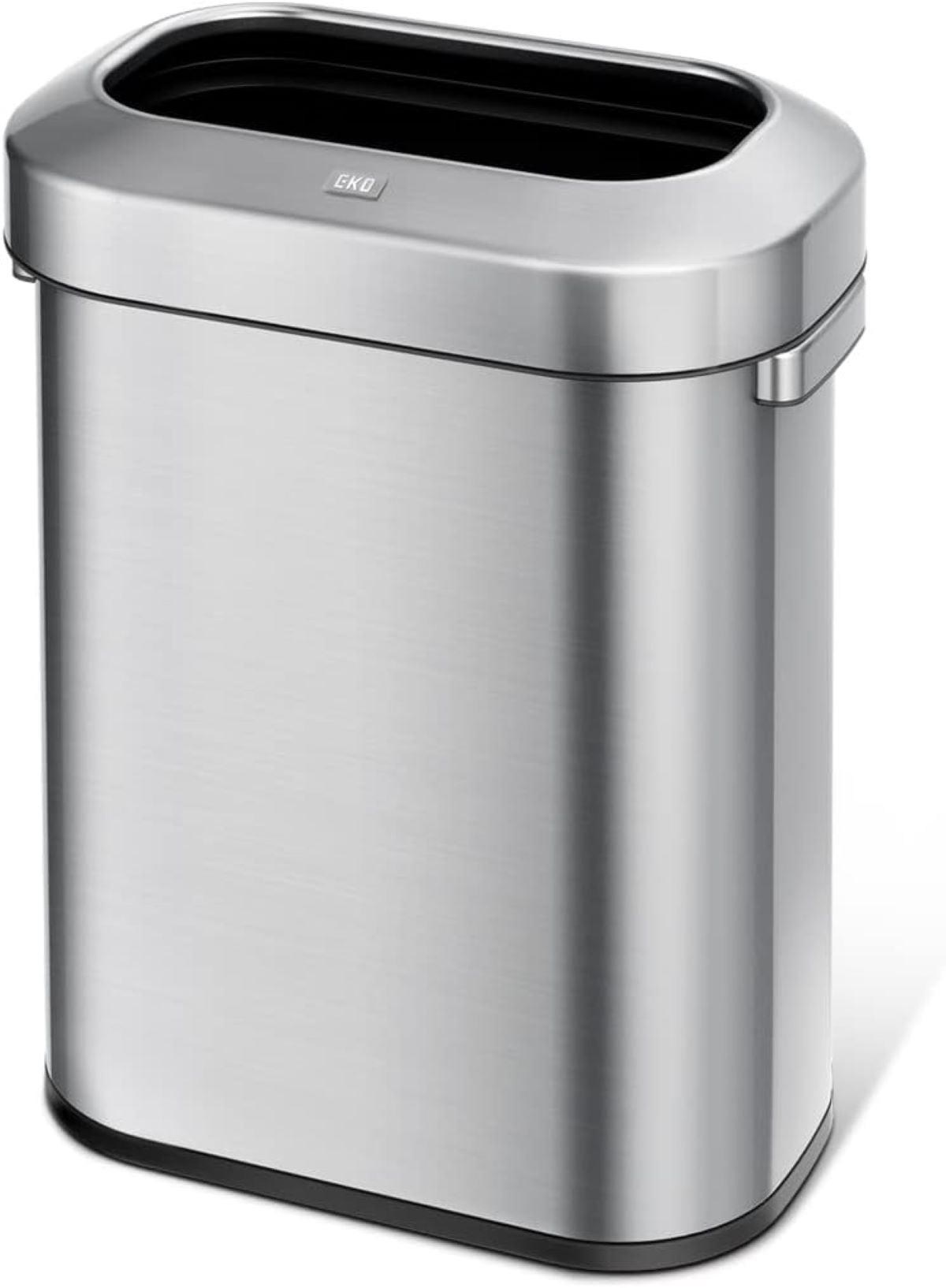 EKO Urban Slim 15.8 Gallon Commercial Trash Can, Brushed Stainless