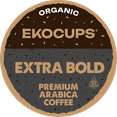 thumbnail image 1 of EKOCUPS Organic Extra Bold Coffee Pods Medium Roast 40 Count for Keurig K Cups Machines, 1 of 7