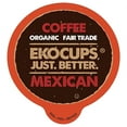 thumbnail image 1 of EKOCUPS Organic Mexican Coffee Pods, Fair Trade Organic Coffee Pods, Dark Roast Coffee, Single Serve Coffee for Keurig K Cups Machines, Hot or Iced Coffee, Gourmet Coffee in Recyclable Pods, 40 Count, 1 of 7