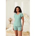 thumbnail image 1 of EKOUAER 2 Piece Lounge Set Ribbed Knit Loungewear Sleeveless Tank Plus Sizes Sleepwear Short Set, 1 of 6
