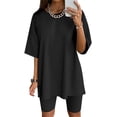 thumbnail image 1 of EKOUAER Comfy Pajam Sets Nightwear Soft Sleeping Set Casual Housewear Loungewear, 1 of 6