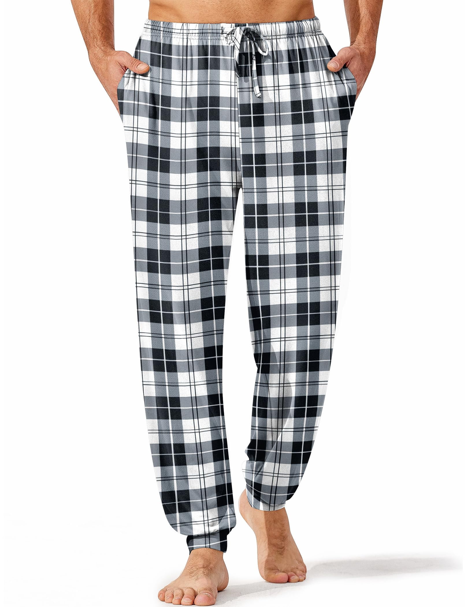 Men's Comfy Jogger Pajama Pants – Soft Sleep Pants With Pockets