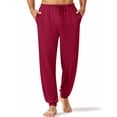 thumbnail image 1 of EKOUAER Men's Pajama Pants, Lightweight Loungewear, Comfy Jogger Sleep Pant Long Pj Bottoms with Drawstring & Pockets, 1 of 6