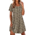 thumbnail image 1 of EKOUAER Nightgowns for Women Pleated Nightshirts Short Sleeve Sleepshirts Crew Neck Sleepwear Soft Night Gown Sleepdress, 1 of 6