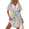 thumbnail image 1 of EKOUAER Swimsuit Cover Ups for Women Lace Crochet V-Neck Bikini Beach Coverups Dress for Swimwear Bathing Suit, 1 of 5