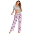 thumbnail image 1 of EKOUAER Women's Maternity Nursing Pajamas Set Breastfeeding Sleepwear Short Sleeve Top & Pants Pjs for Pregnant, 1 of 6