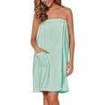 thumbnail image 1 of EKOUAER Women's Towel Wrap Soft Lightweight Shower Wrap Absorbent Spa Body Wrap Bath Robe with Velcro, 1 of 7