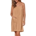 thumbnail image 1 of EKOUAER Women's Towel Wrap Soft Lightweight Shower Wrap Absorbent Spa Body Wrap Bath Robe with Velcro, 1 of 7