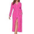 thumbnail image 1 of EKOUAER Womens Robes Lightweight Soft Knit Bathrobe Full Length Sleepwear with Pockets Ladies Loungewear, 1 of 6