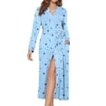 thumbnail image 1 of EKOUAER Womens Robes Lightweight Soft Knit Bathrobe Full Length Sleepwear with Pockets Ladies Loungewear, 1 of 6