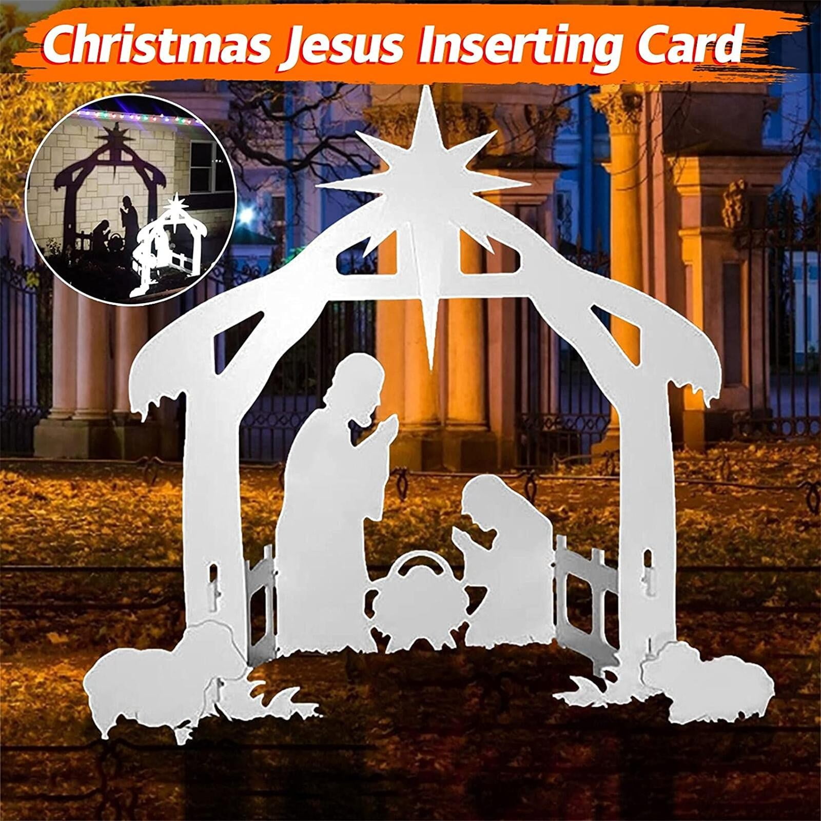 EKOUSN Black and Friday Deals Outdoor Nativity Set Weatherproof