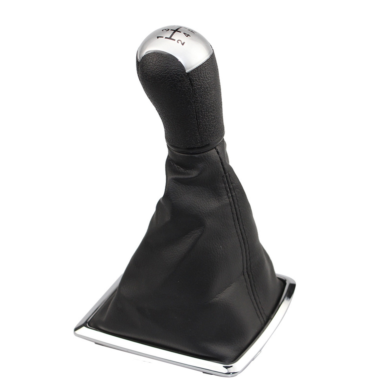 EKOUSN Car Gear Lever Cover, Auto Parts Gear Lever Black Cover