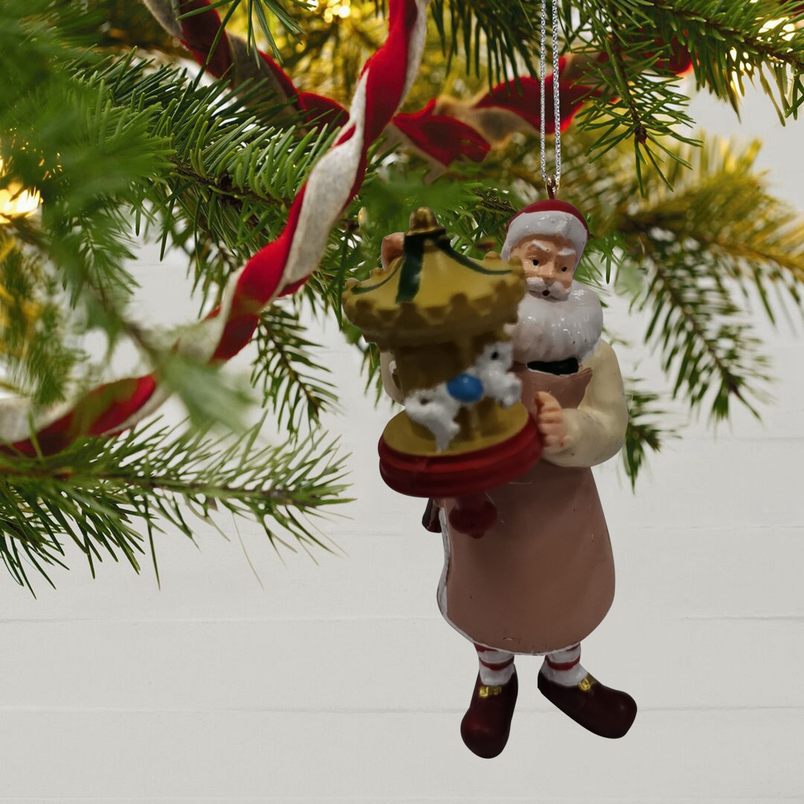 EKOUSN Christmas Resin Pendant Santa Claus Christmas Tree Decorations