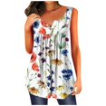 thumbnail image 1 of EKOUSN Fit and Flare Shirts for Women Casual Fahion Ladies Flowy Tunic Tops Comfy Cute Summer Top, 1 of 4