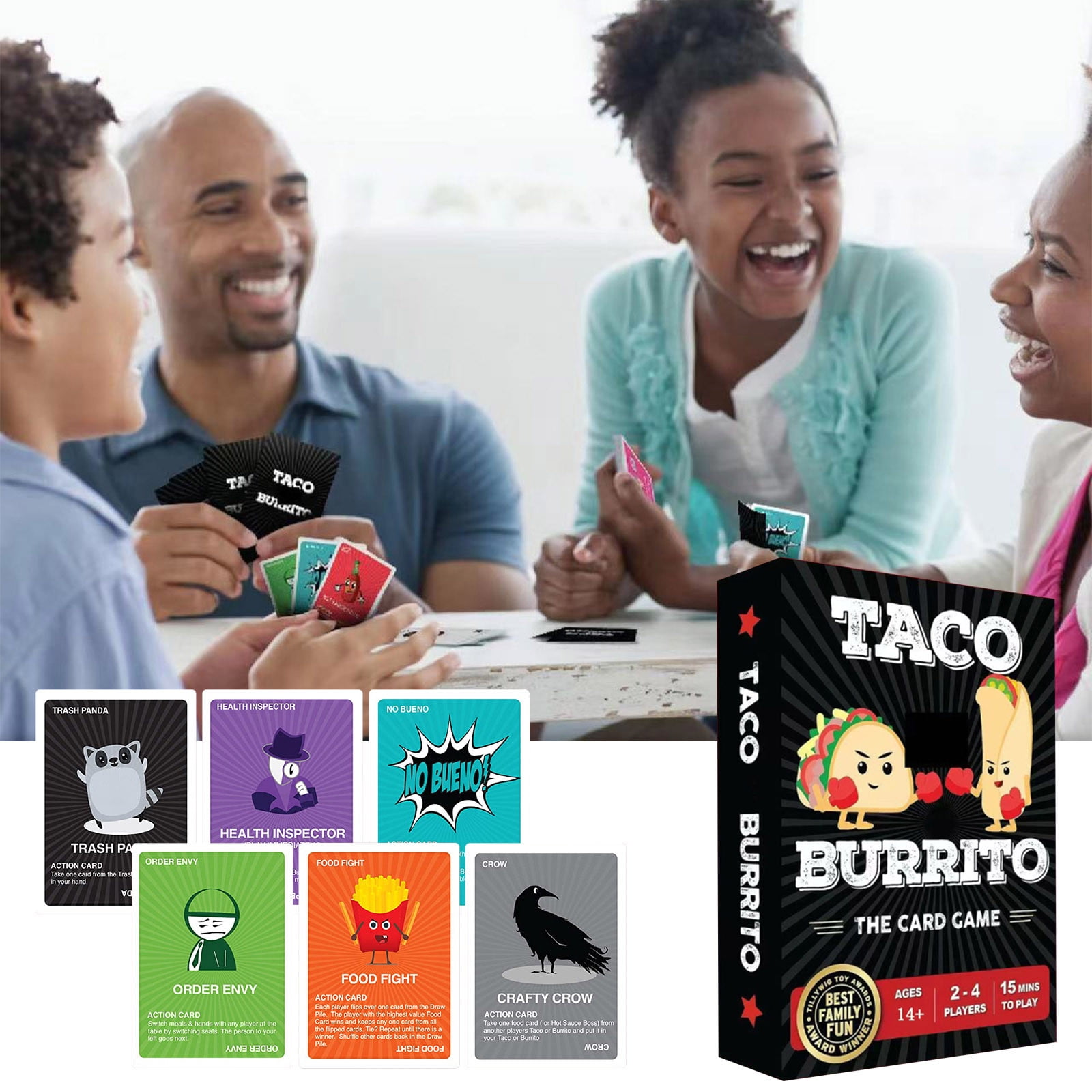 EKOUSN Gifts Toys for New Years Taco Vs Burrito Family Board Games For