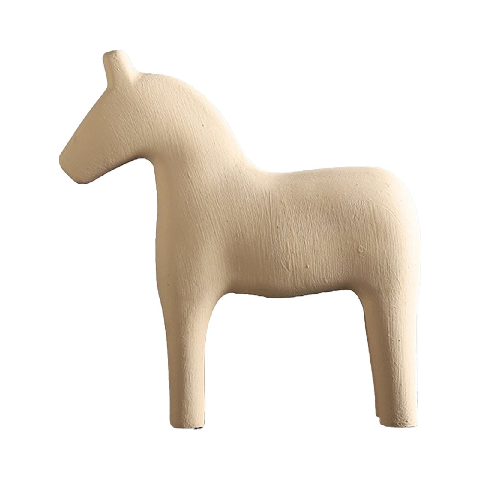 EKOUSN Horse Ornament Style Artistic Minimalist Decorate Wooden Horse