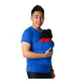 thumbnail image 1 of Kagetolytai Men's Baby Carrier Soothe V Neck Short Sleeve Kangaroo T Shirt, 1 of 4