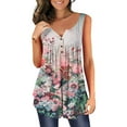thumbnail image 1 of EKOUSN Plus Size Swing Lace Flowy Tank Top for Women, 1 of 5