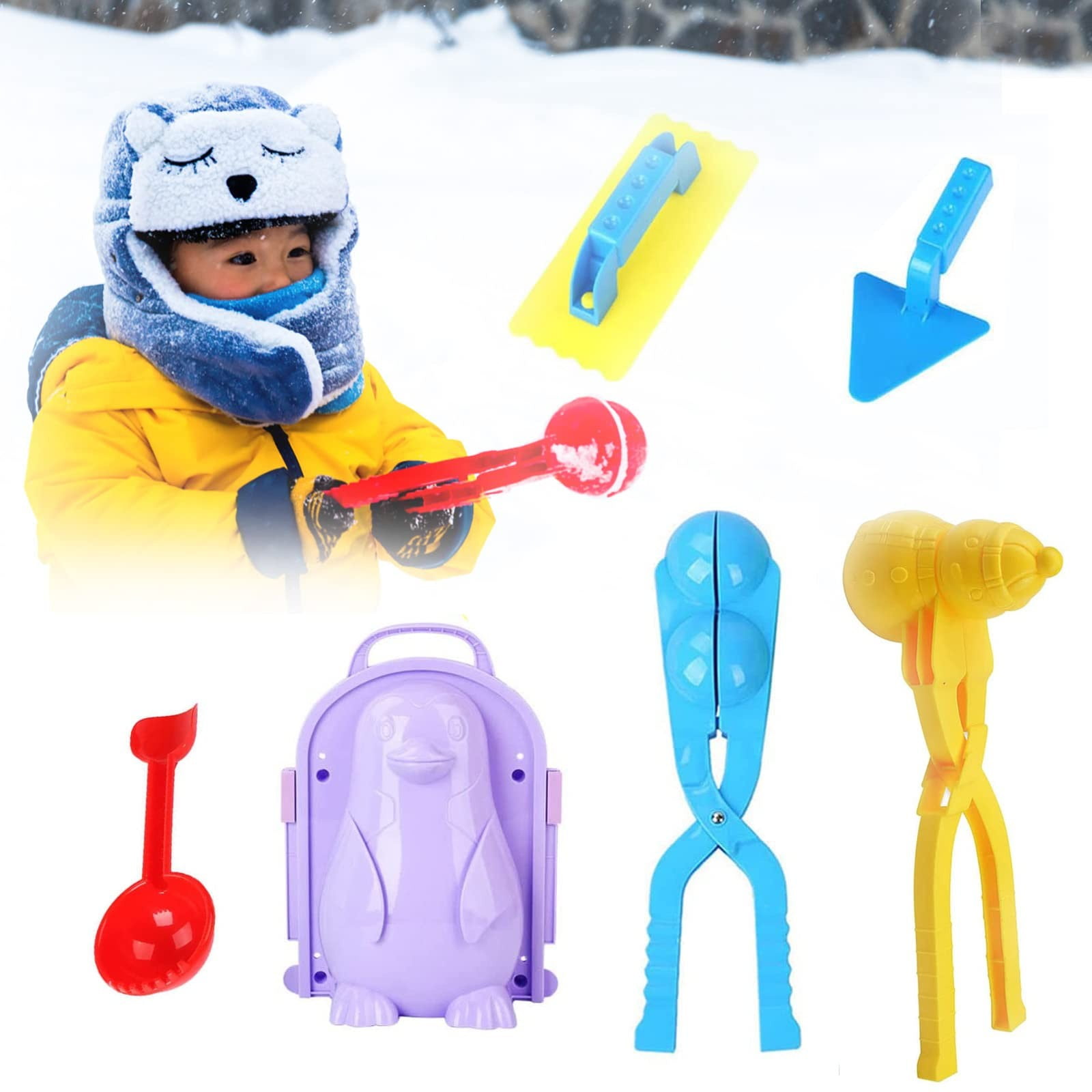 EKOUSN Snowball Mould ABS Snowball Machine Snow Clamp Mould Winter